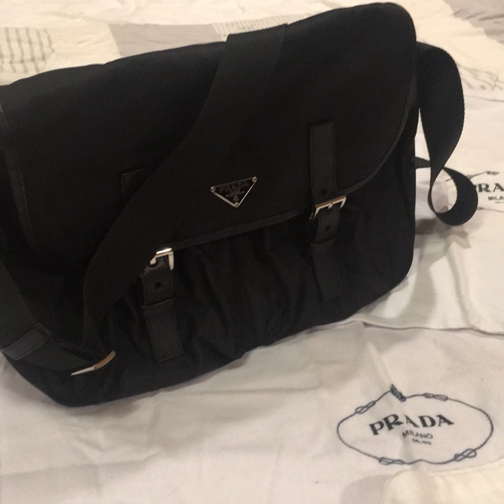 Prada large messenger cross body